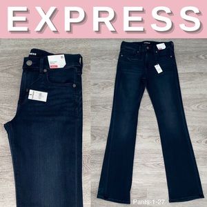NEW Express Mid Rise Supersoft Barely Boot Jean;0S